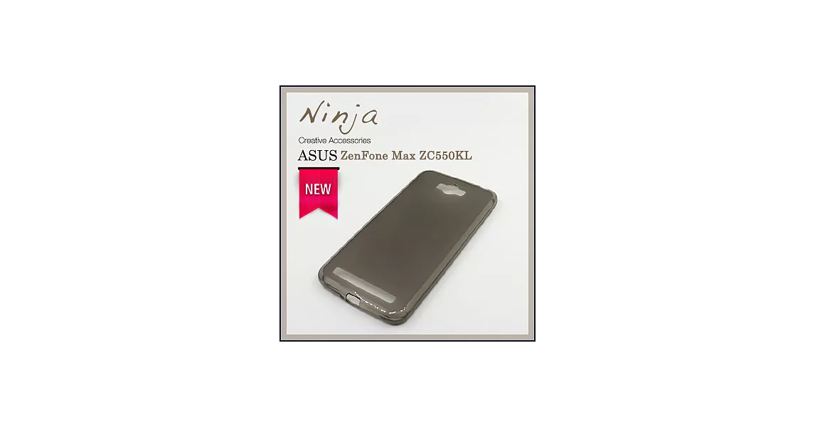 【東京御用Ninja】ASUS ZenFone Max ZC550KL磨砂TPU清水保護套（透灰色）