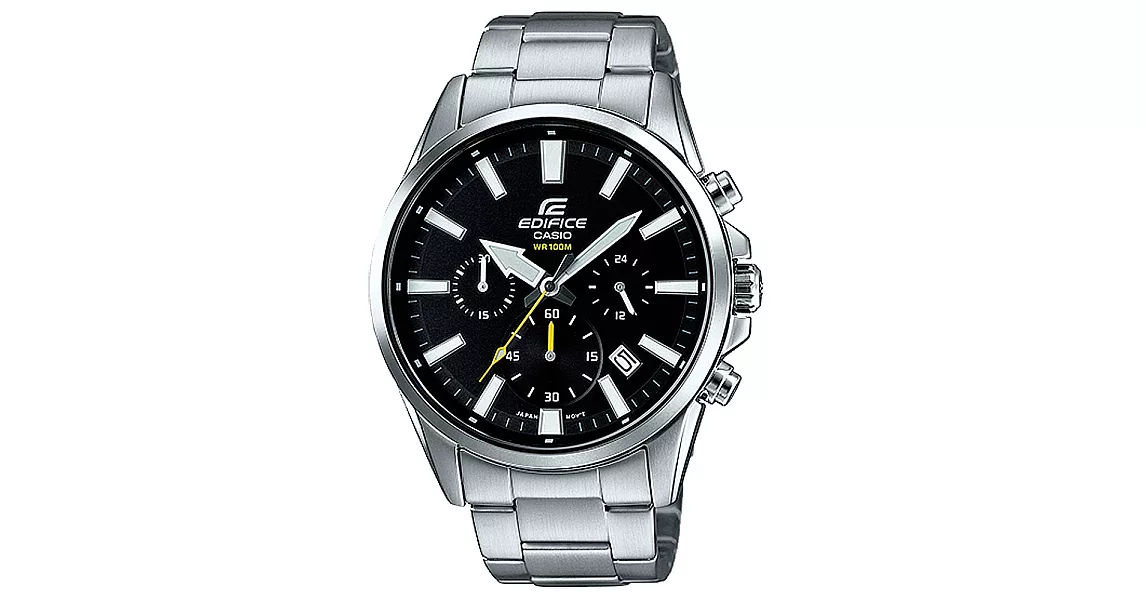 CASIO EDIFICE   爵士風範三眼賽車腕錶-EFV-510D-1AVUDF