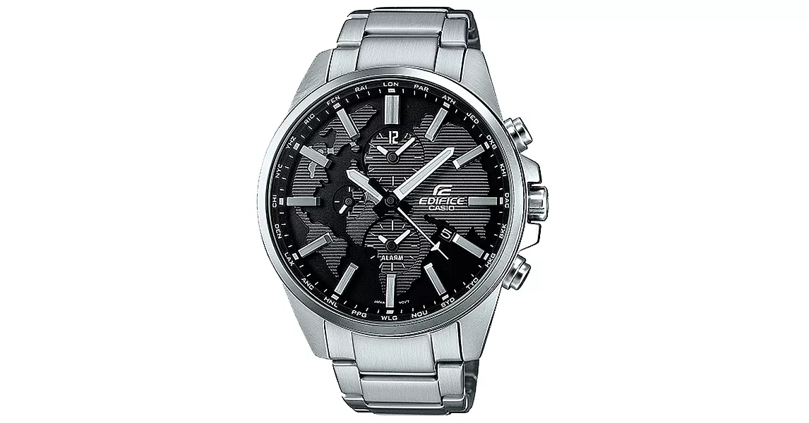 CASIO EDIFICE   遨遊世界雙時區賽車腕錶-ETD-300D-1AVUDF