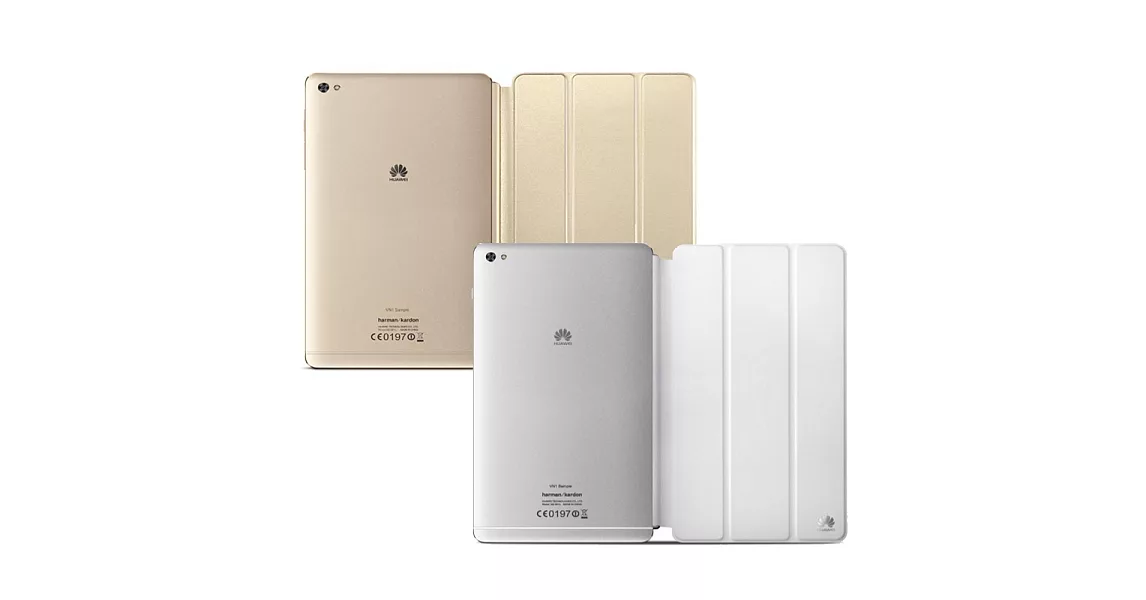 HUAWEI 華為 MediaPad M2 原廠磁力站立式皮套 (盒裝)金色