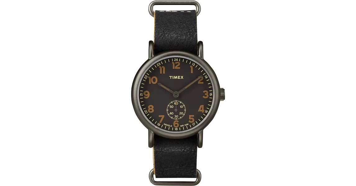 【TIMEX】天美時 Weekender Chrono週末系列復刻手錶 (黑/黑 TXT2P86700)