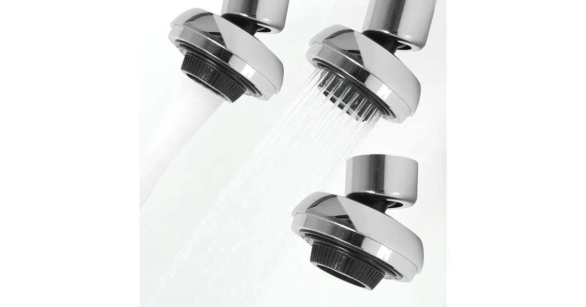 【歐奇納 OHKINA】水龍頭二段式旋轉飛碟造型節水器(3入裝)