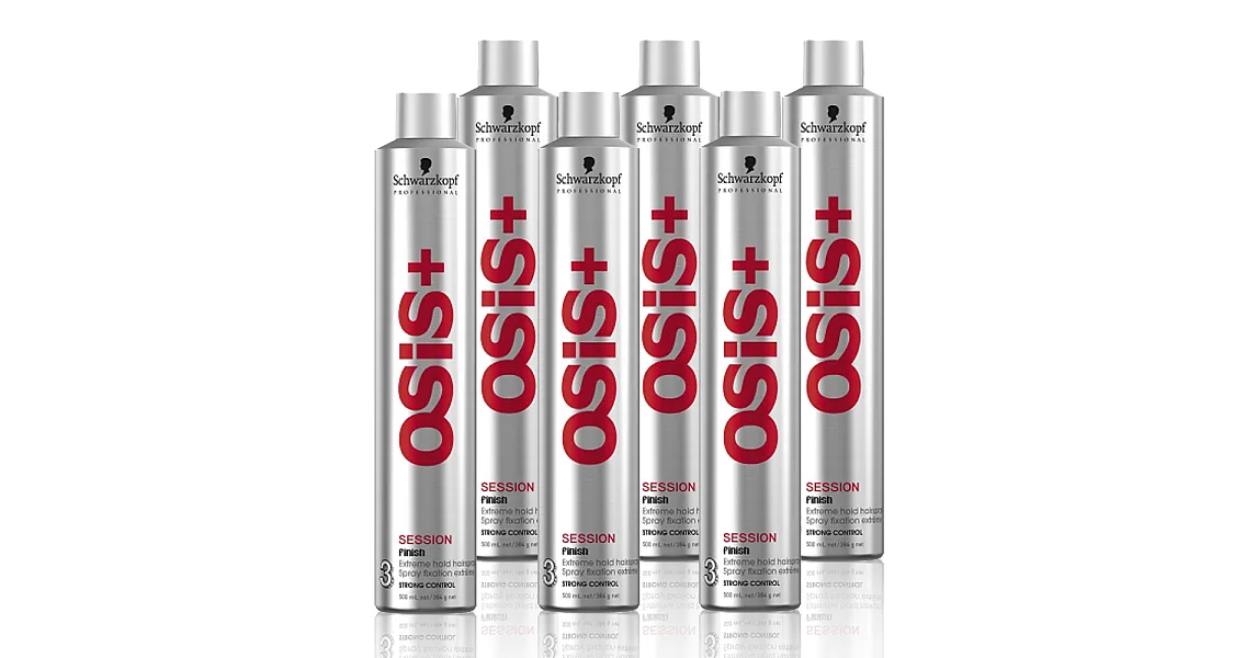 Schwarzkopf 施華蔻 OSIS SESSION 黑炫風/黑旋風特強定型霧500mlx6入