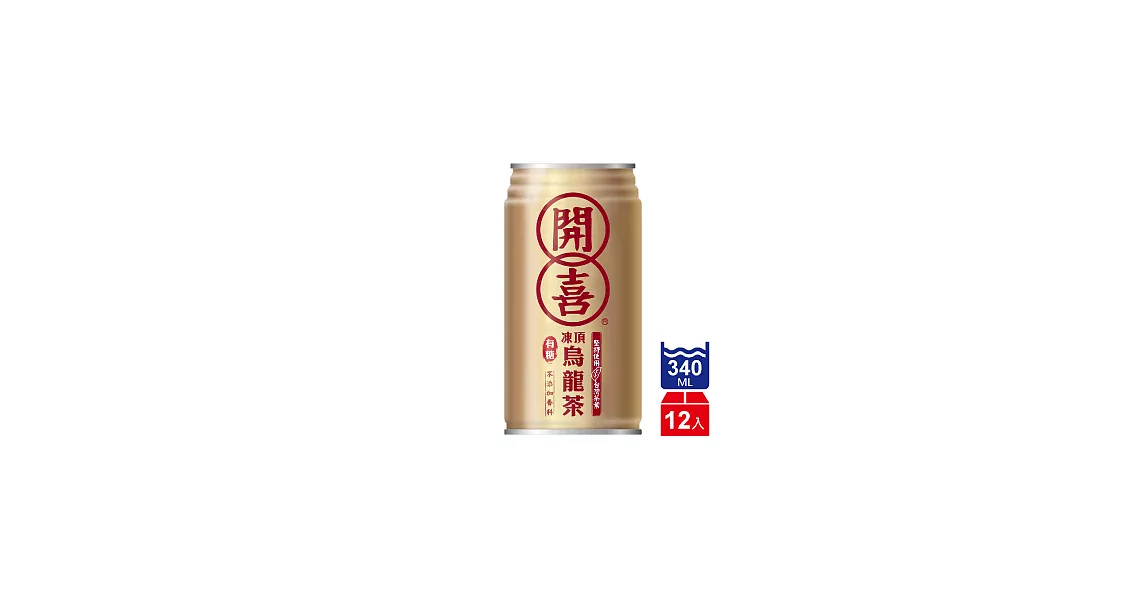 開喜-凍頂烏龍茶易開罐-有糖(340ml x 48入)