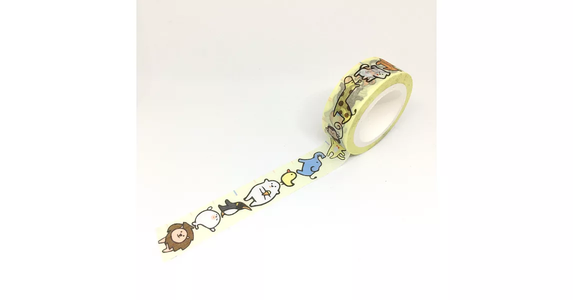 baby island*紙膠帶：動物身高尺