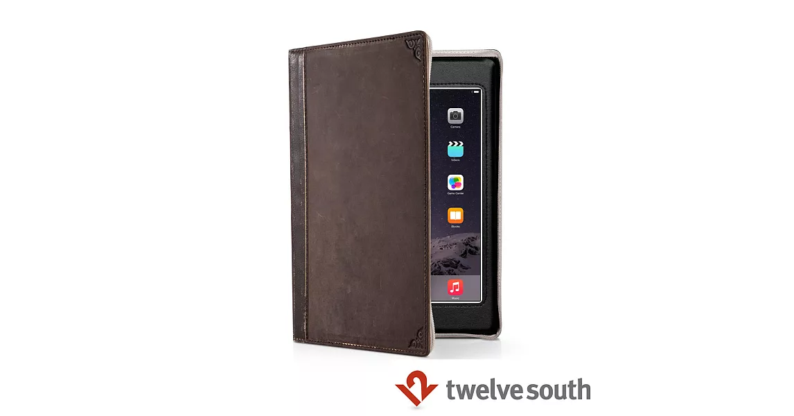 Twelve South BookBook iPad Air/Air 2 保護套(復古書-咖啡)
