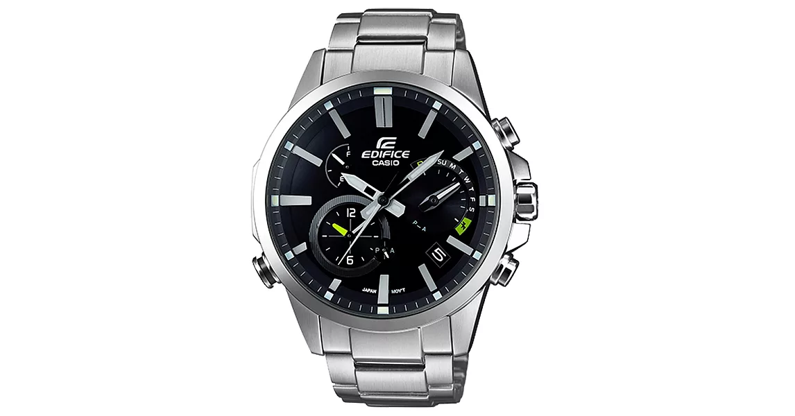 CASIO EDIFICE 極限速度太陽能藍牙賽車錶-EQB-700D-1ADR