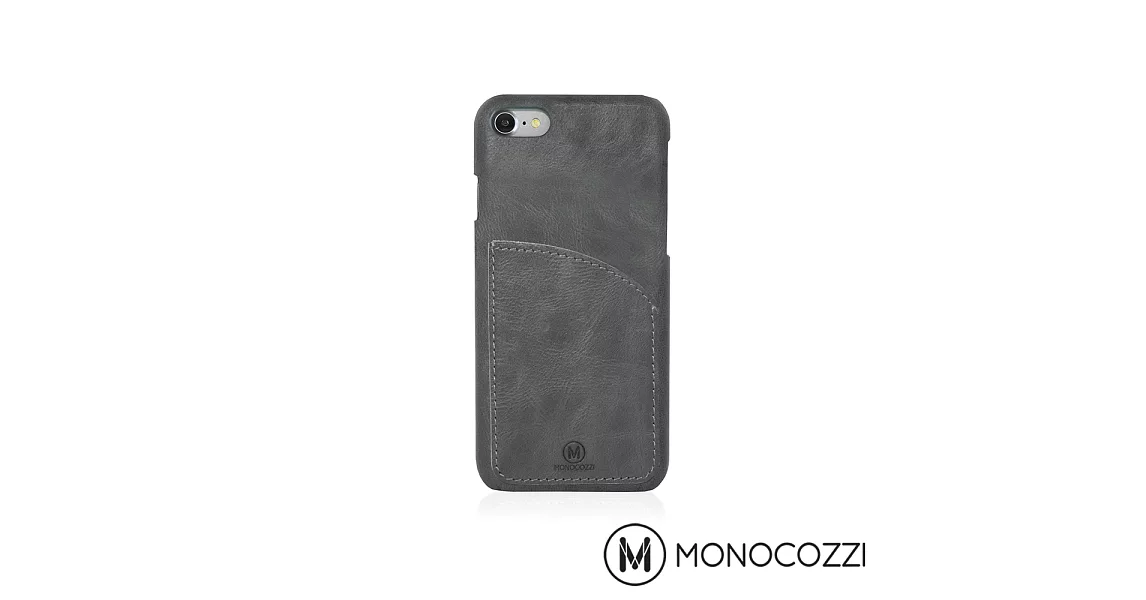 MONOCOZZI EXQUISITE iPhone 7 口袋皮套-黑色
