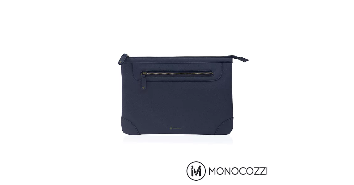 MONOCOZZI Posh Macbook Air 11吋/Macbook 12吋皮革保護內袋-深藍