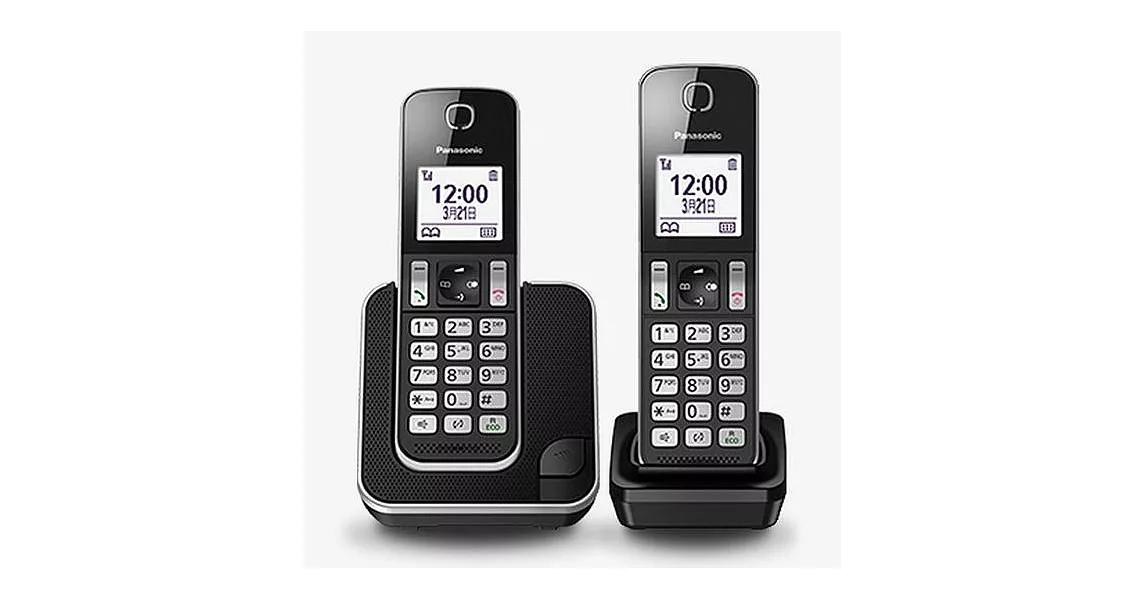Panasonic國際牌 DECT數位雙手機無線電話 KX-TGD312TW