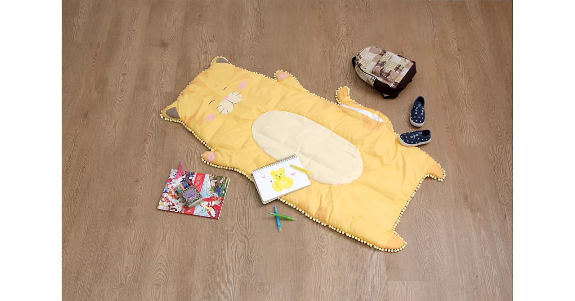 韓國布料-動物造型萬用墊材料包黃色