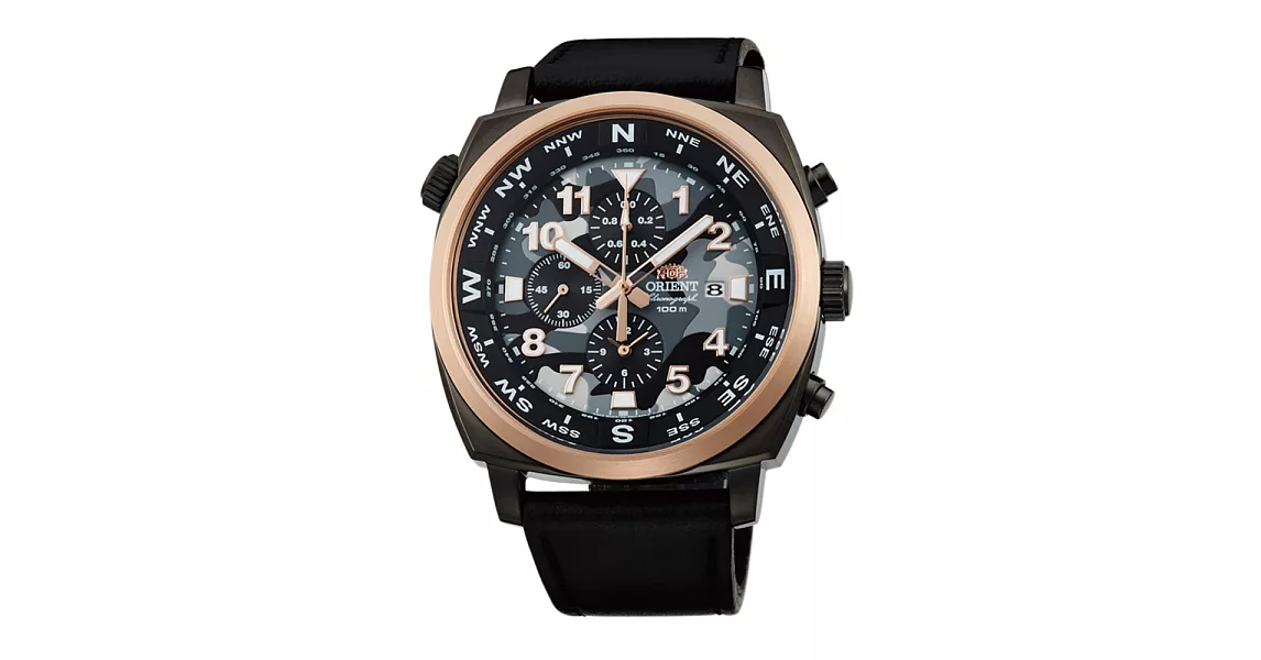 ORIENT 東方錶 WJFTT17003B HEAVY SPORT系列東方霸王專業方位判定迷彩霸氣石英皮帶錶