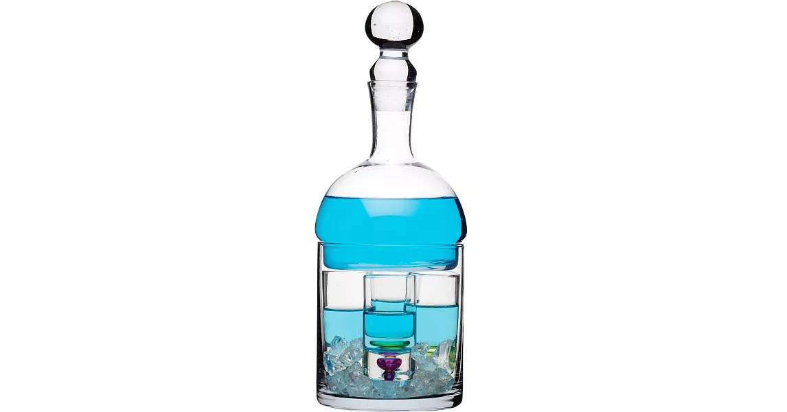 《KitchenCraft》Mixit保冰烈酒瓶+4杯組