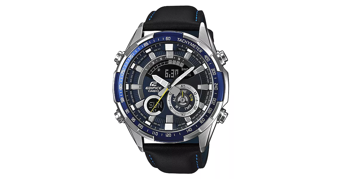 CASIO EDIFICE   檒暴雙顯賽車腕錶-ERA-600L-2AVUDF