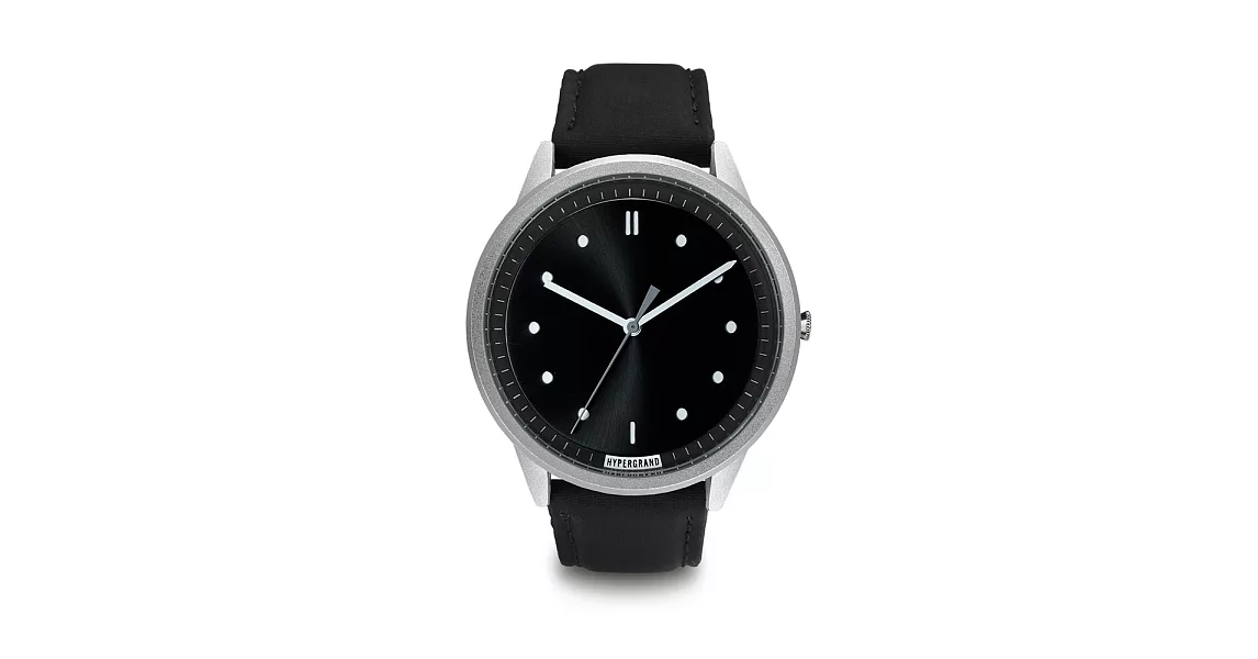 HYPERGRAND手錶 - 02基本款系列 - 銀黑錶盤x黑色飛行員