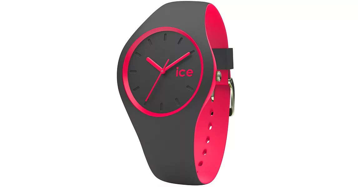 【Ice-Watch】玩色系列 炫彩新時尚手錶 (深灰/桃紅 IWDUO.APK.U.S.16)