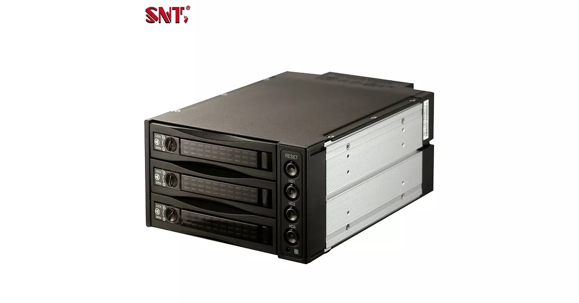 SNT 2.5/3.5吋SAS/SATA三槽硬碟抽取模組－ST-2131SS