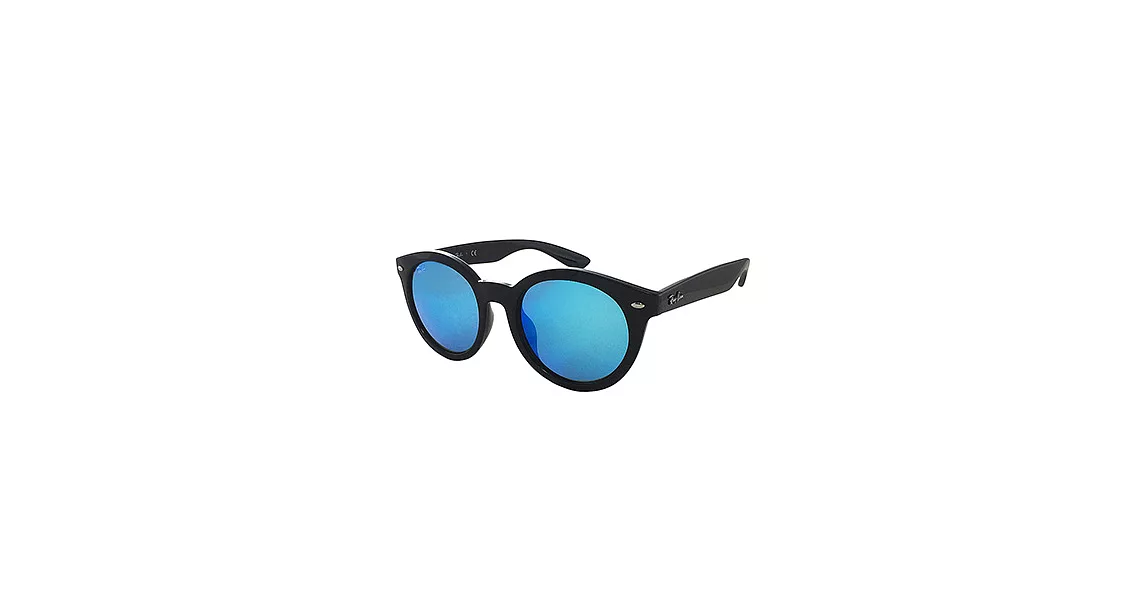 【Ray Ban 雷朋】RB4261D-601/55_流行復古大框/亞洲版太陽眼鏡(亮黑框#水銀藍鏡面)