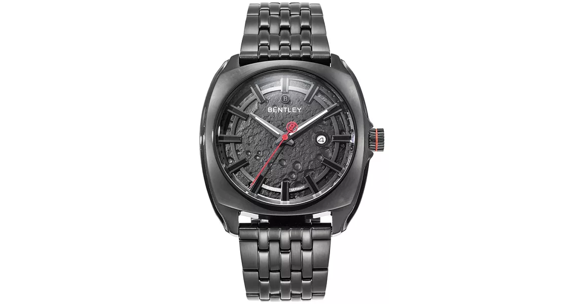 【BENTLEY】賓利 Solstice系列 漫步月球手錶 (黑 BL1681-40111)