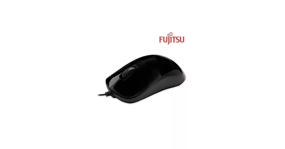 FUJITSU富士通USB有線光學滑鼠黑色