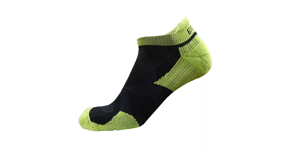 EGXtech 2X強化穩定壓縮踝襪(黑綠S)2雙組