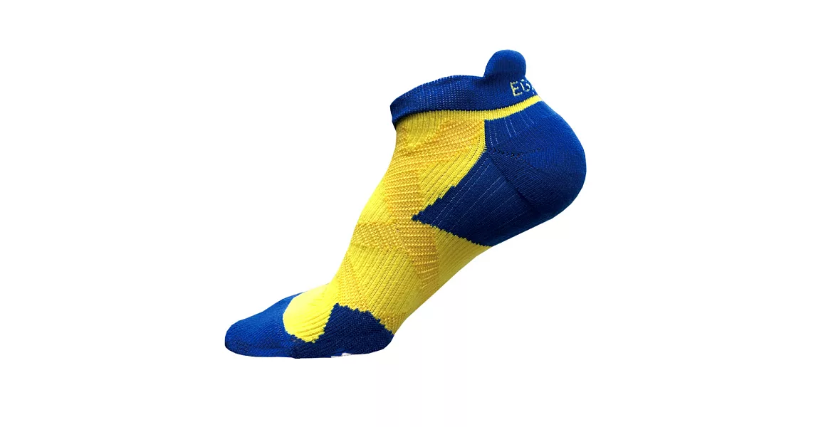 EGXtech 2X強化穩定壓縮踝襪(黃藍S)2雙組