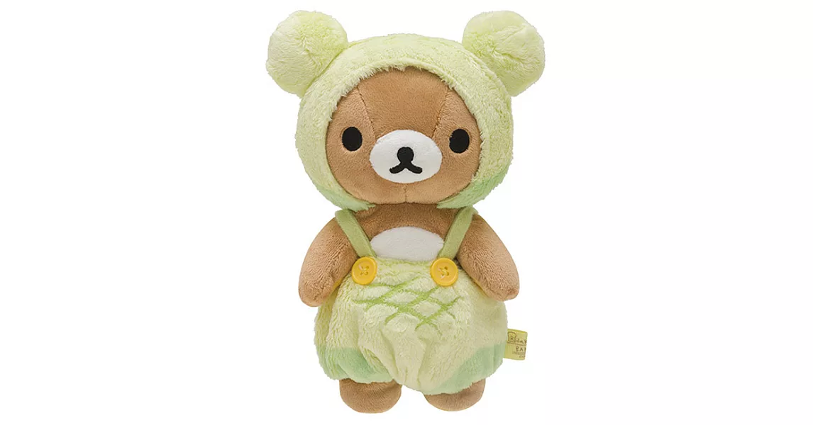 San-X 拉拉熊幸福麵包店系列毛絨公仔。哈密瓜懶熊