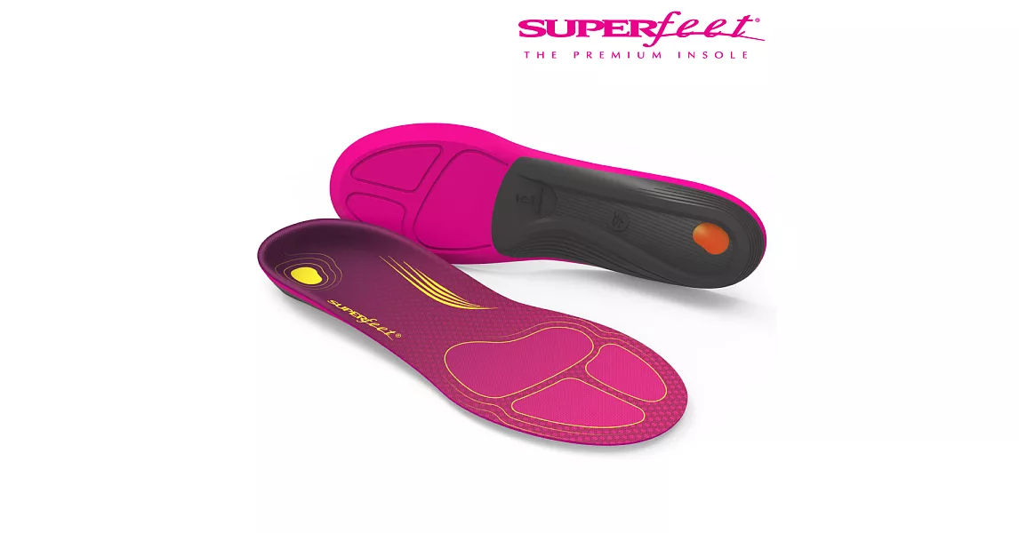 【美國SUPERfeet】碳纖維路跑鞋墊 – 紫色B