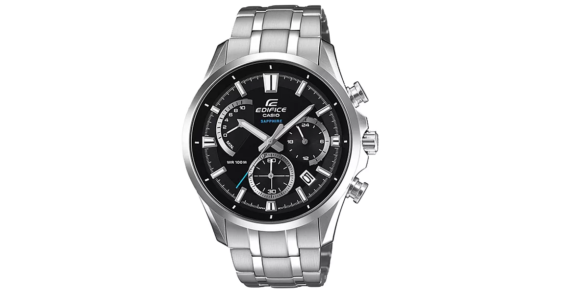 CASIO EDIFICE 極限速率三眼時尚腕錶-EFB-550D-1AVUDR