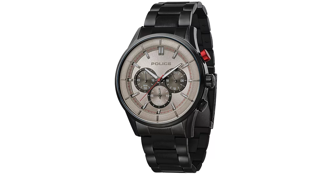 POLICE 追憶迴路時尚計時腕錶-15001JSU-13M