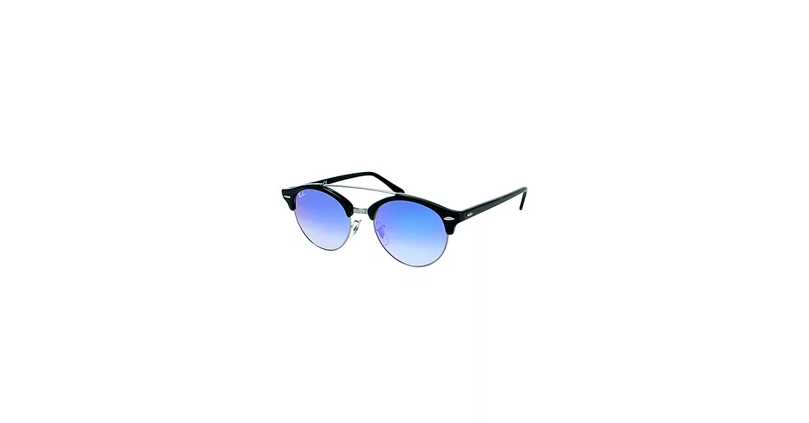 【Ray Ban 雷朋】RB4346-6250/7Q 新上市!雷朋新款太陽眼鏡(銀X黑框/漸層水銀藍鏡面)