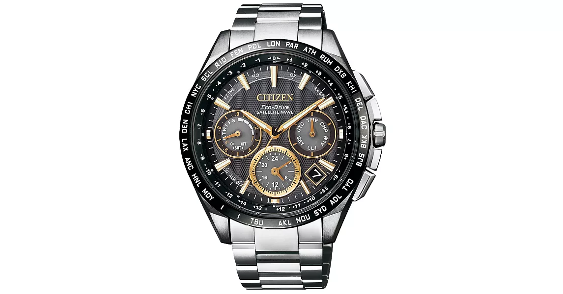 CITIZEN Eco-Drive  宇宙航道衛星對時腕錶-CC9015-54F