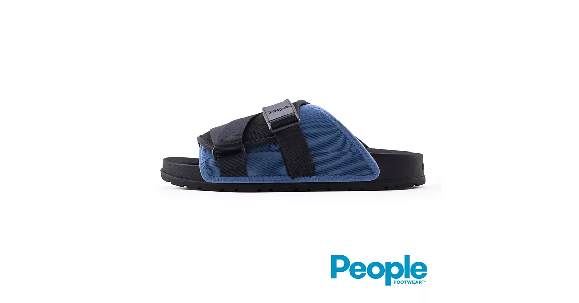 People Footwear - The Lennon Chiller 潮流拖US4寶藍色 / 黑色