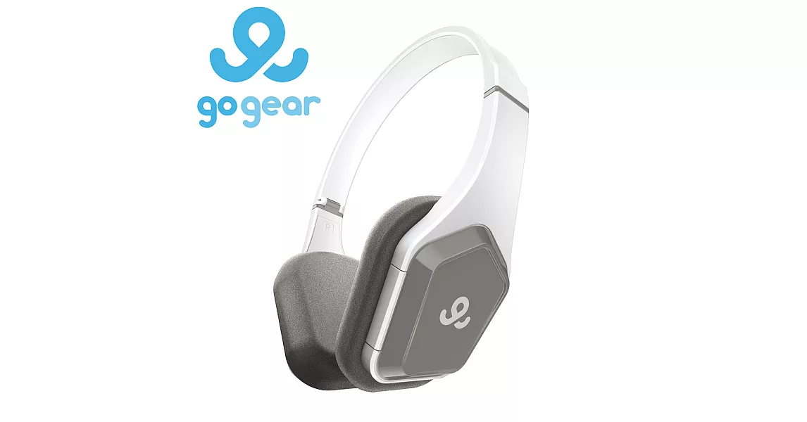 GoGear 無線藍牙耳罩式耳機麥克風 GHB5705白色