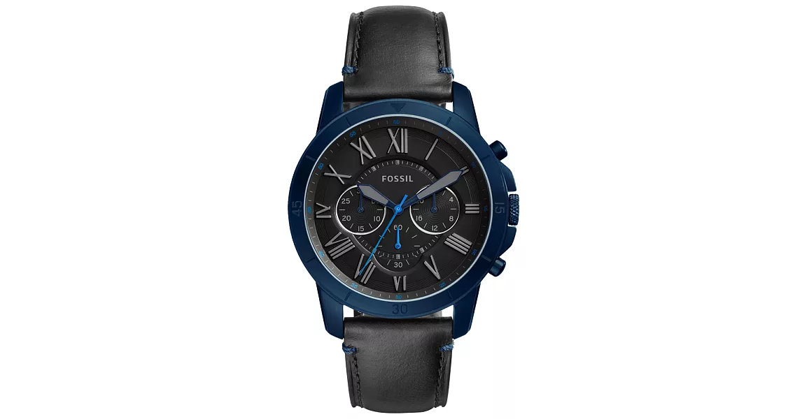 FOSSIL 古典伯爵三環計時腕錶-FS5342