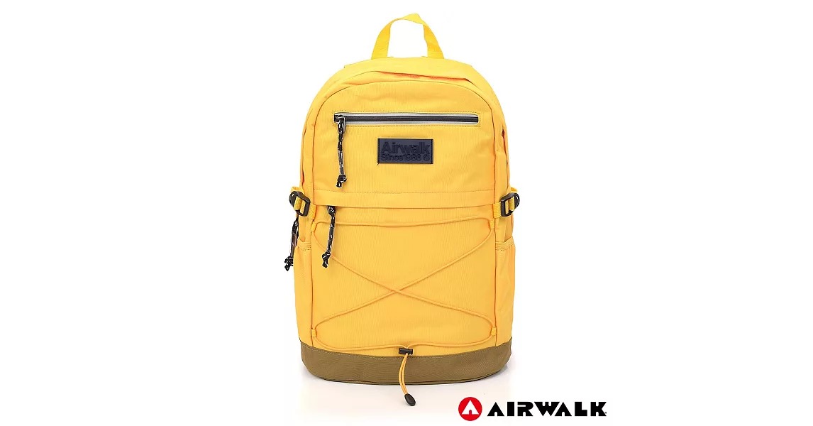 AIRWALK -  極簡自在 休閒大容量筆電後背包-黃