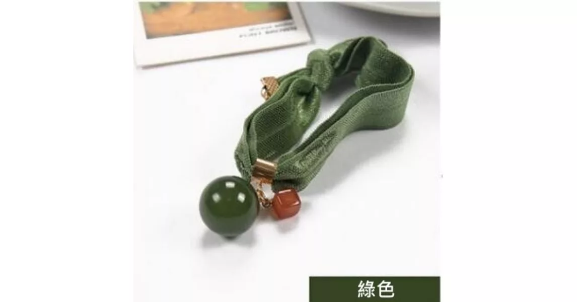 【O-ni O-ni】糖果球彈性髮圈S925-33(5色可選)綠色