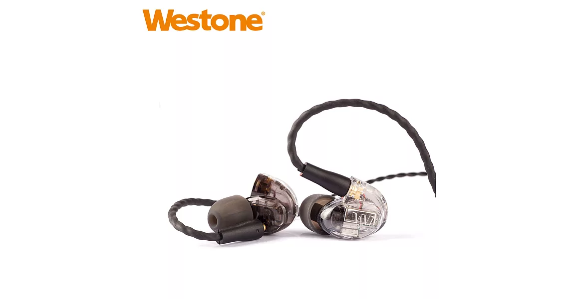 Westone UM Pro 50 New 五單體可換線監聽級入耳式耳機-透明