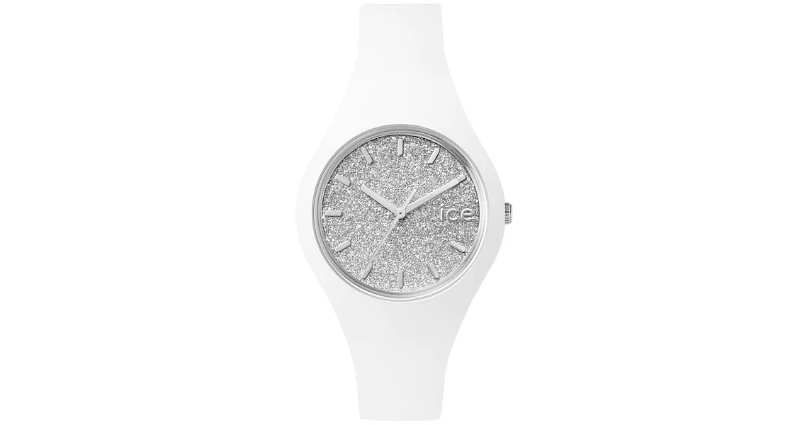 【Ice-Watch】璀璨系列 光彩晶鑽手錶 S (白/銀 IW001344)