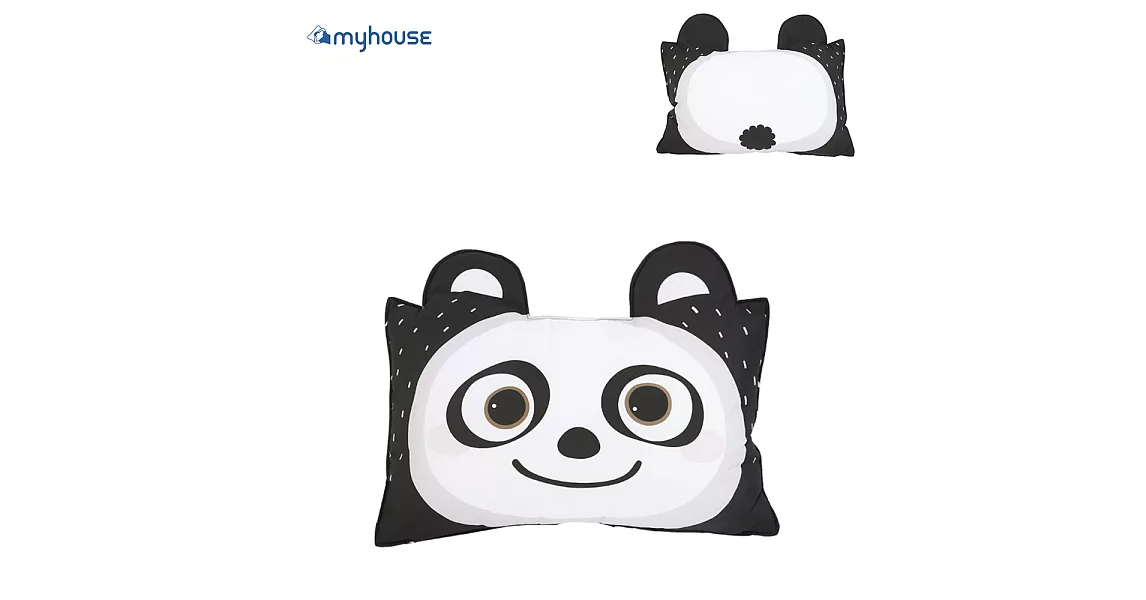 【MYHOUSE】韓國防蟎抗敏可愛動物夥伴雙面枕頭套 - 六款枕頭套-熊貓