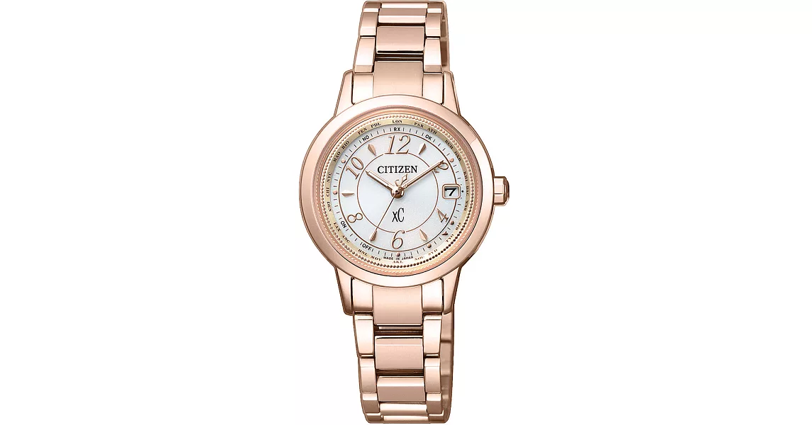 CITIZEN xC 戀戀梵蒂岡電波時計腕錶-EC1144-51C