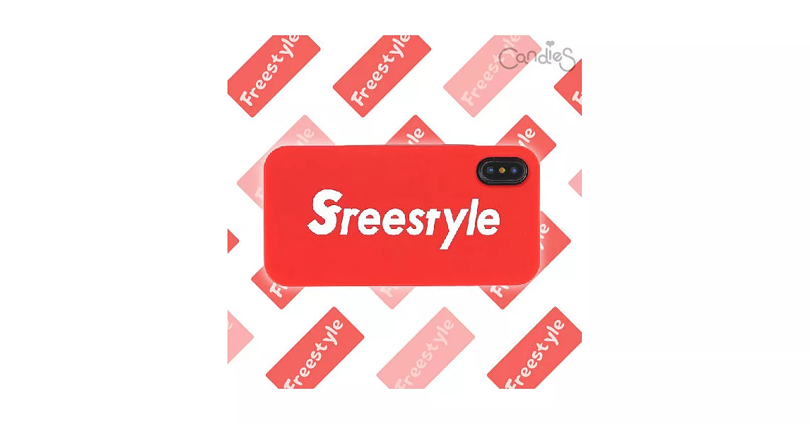【Candies】Simple系列 Freestyle(紅)-IPhone X/XS