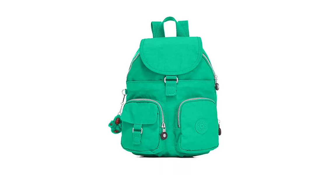 KIPLING口袋尼龍輕量後背包-綠色 (現貨+預購)綠色