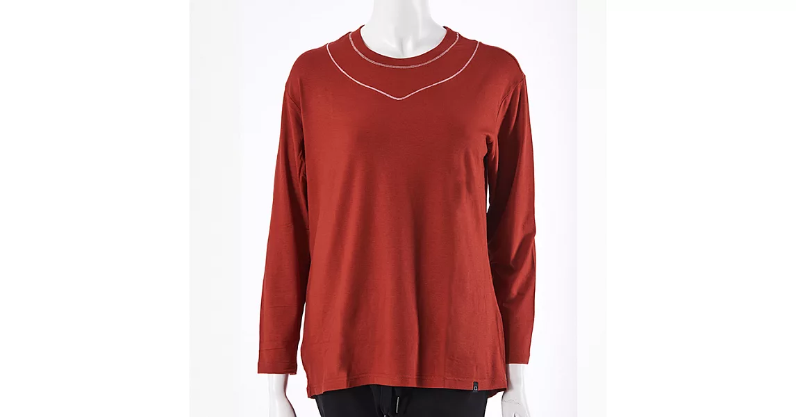 【U】COOCHAD - 輕薄圓領保暖羊毛衣(女款,六色可選)S - 紅色
