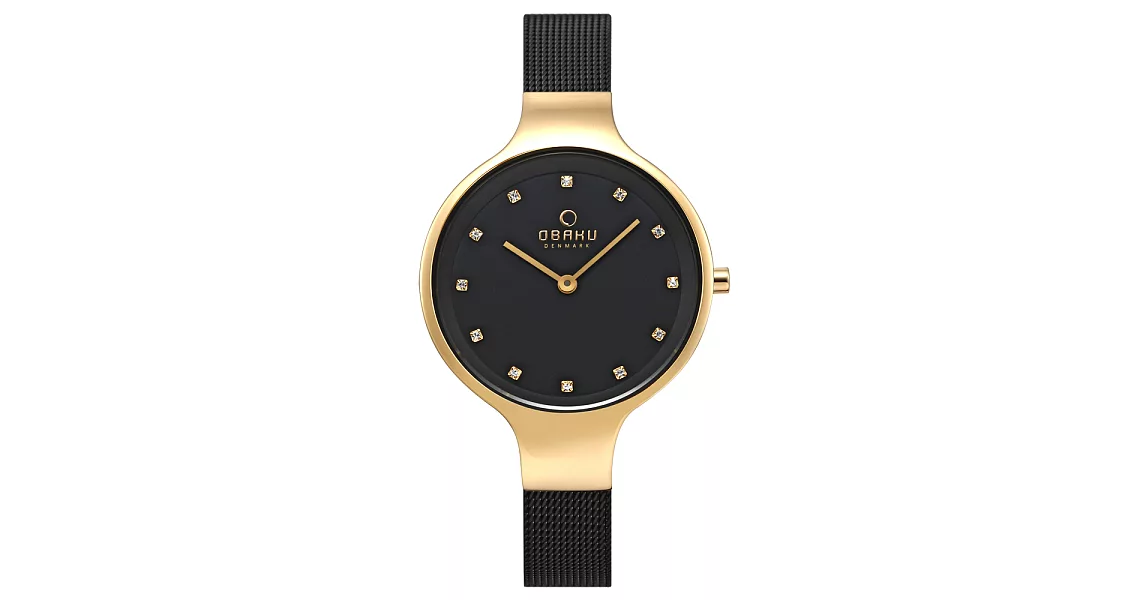 OBAKU 星光眷戀米蘭時尚腕錶-V173LXGBMB