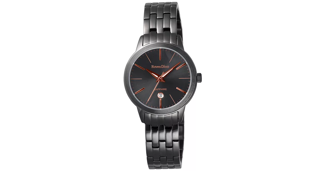Roven Dino羅梵迪諾 無限無線時尚日期女錶-RD733B-396B