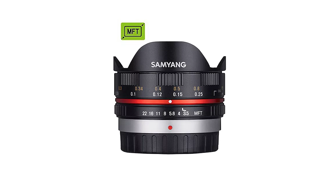 SAMYANG 7.5mm F3.5 Fish-eye FOR M4/3 微單眼手動鏡頭 (公司貨)-加送 LP1拭鏡筆