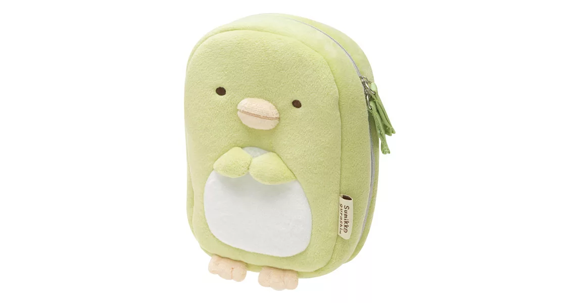 San-X 角落公仔緊緊窩角落系列毛絨萬用收納包。企鵝君