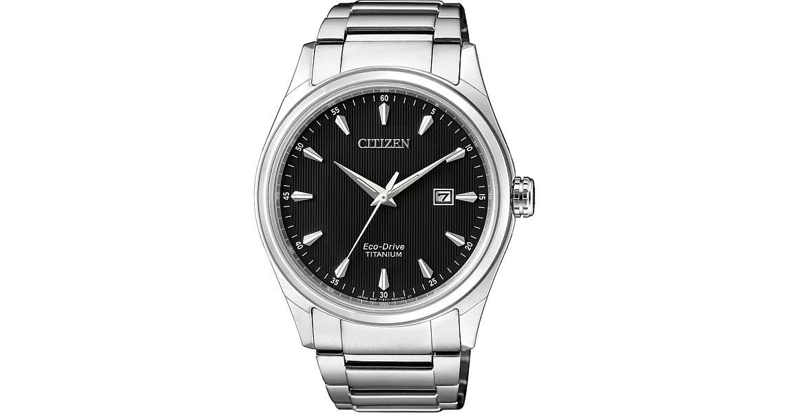 CITIZEN Eco-Drive 時光懷舊光動能日期腕錶-黑-BM7360-82E