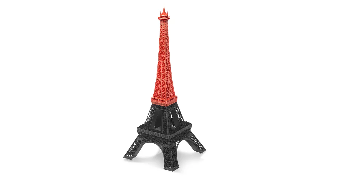 Papero紙風景 DIY迷你模型-艾菲爾鐵塔(紅)/Eiffel Tower(Red)